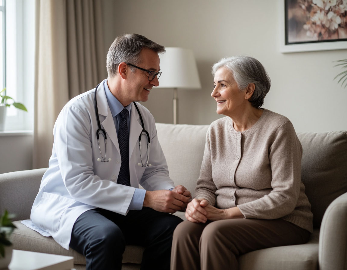 Прием гериатра на дому для пожилых людей